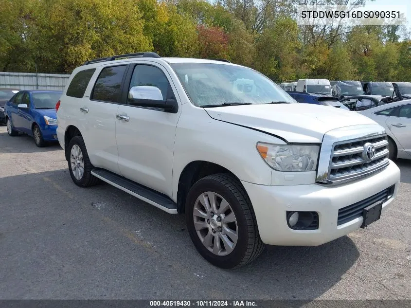 2013 Toyota Sequoia Platinum 5.7L V8 VIN: 5TDDW5G16DS090351 Lot: 40519430