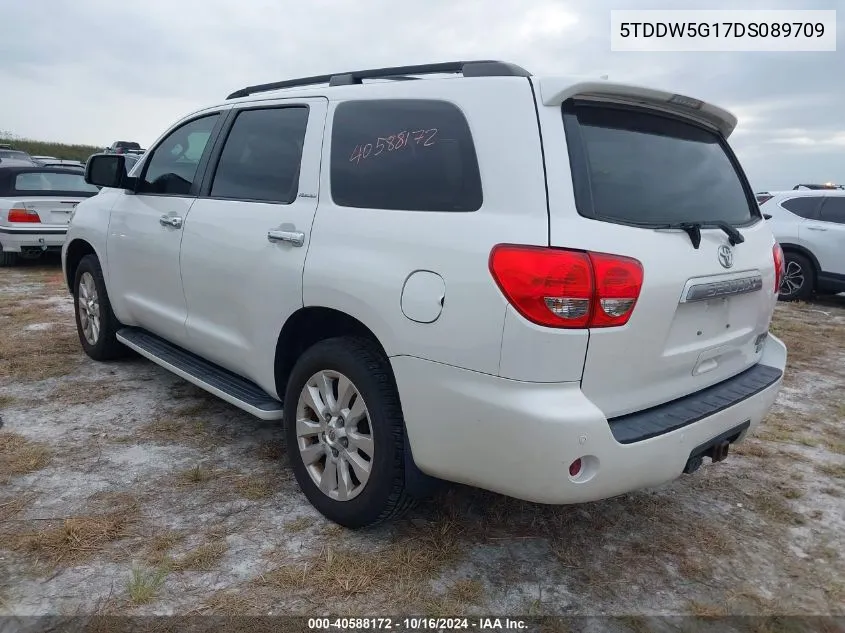 2013 Toyota Sequoia Platinum 5.7L V8 VIN: 5TDDW5G17DS089709 Lot: 40588172