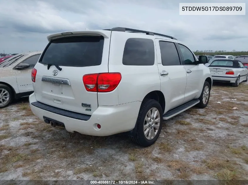 2013 Toyota Sequoia Platinum 5.7L V8 VIN: 5TDDW5G17DS089709 Lot: 40588172