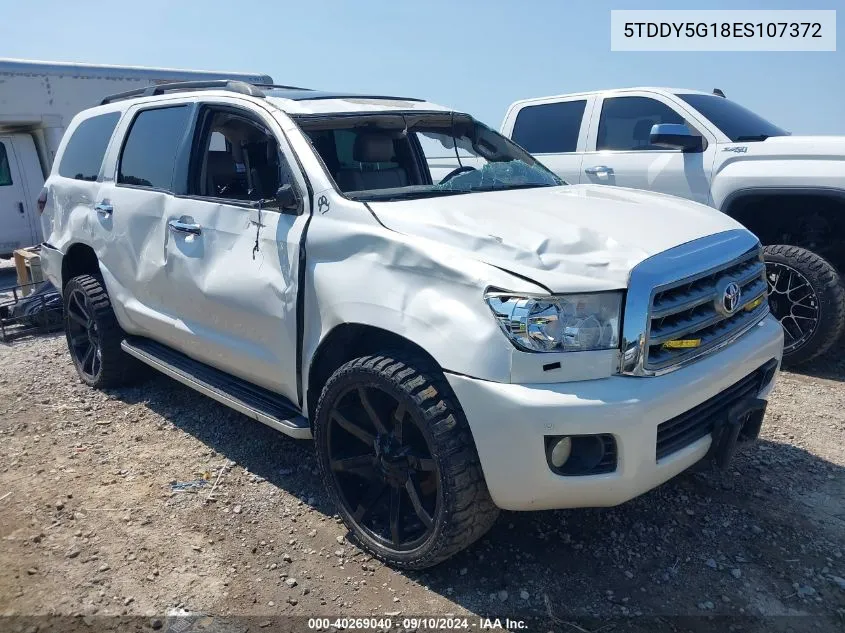 2014 Toyota Sequoia Platinum 5.7L V8 VIN: 5TDDY5G18ES107372 Lot: 40269040