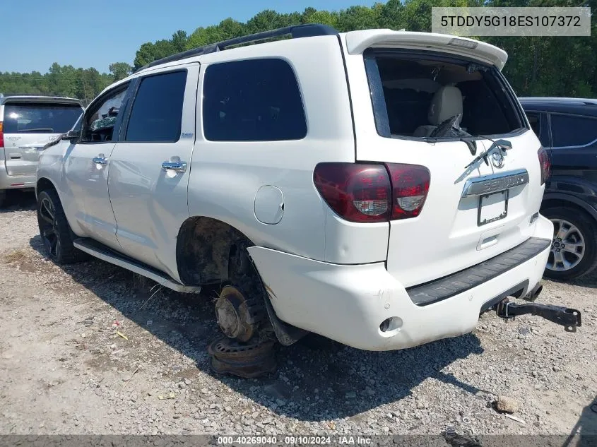 2014 Toyota Sequoia Platinum 5.7L V8 VIN: 5TDDY5G18ES107372 Lot: 40269040