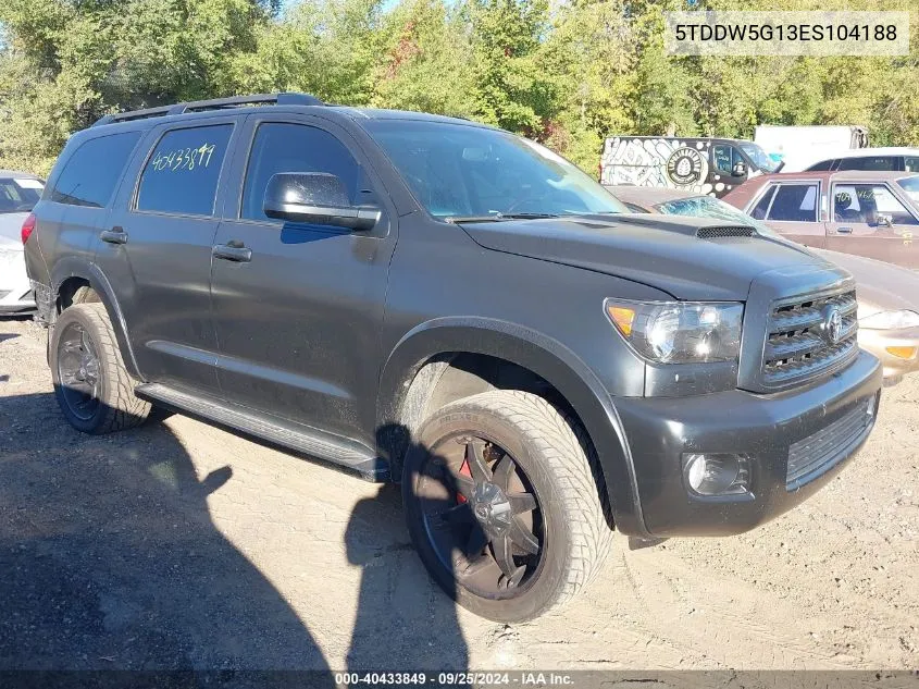 2014 Toyota Sequoia Platinum 5.7L V8 VIN: 5TDDW5G13ES104188 Lot: 40433849