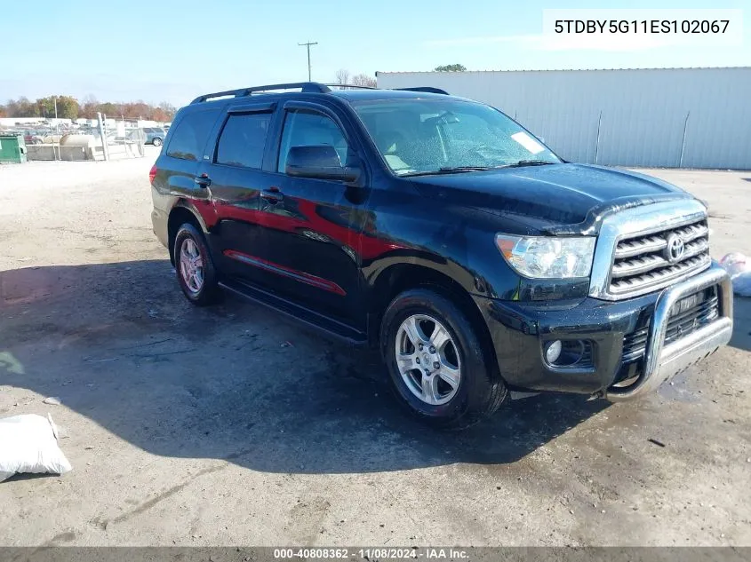 2014 Toyota Sequoia Sr5 5.7L V8 VIN: 5TDBY5G11ES102067 Lot: 40808362