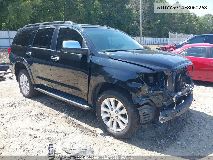 2015 Toyota Sequoia Platinum 5.7L V8 VIN: 5TDYY5G14FS060263 Lot: 40200609