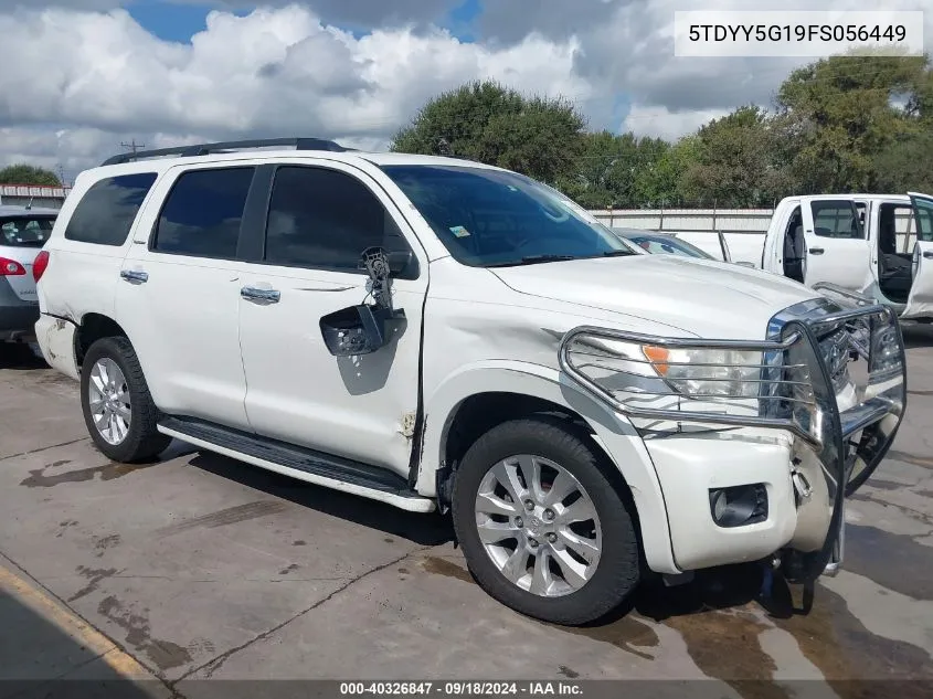 2015 Toyota Sequoia Platinum 5.7L V8 VIN: 5TDYY5G19FS056449 Lot: 40326847