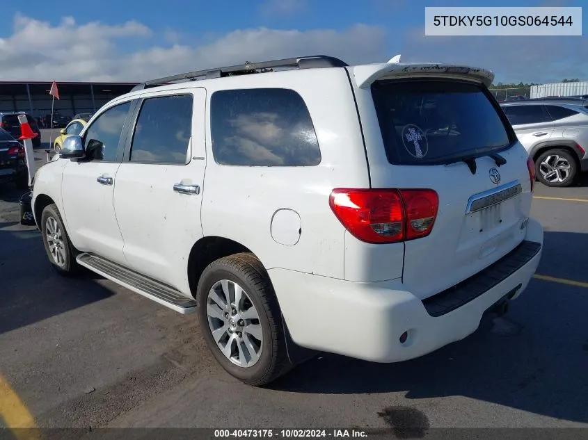 2016 Toyota Sequoia Limited 5.7L V8 VIN: 5TDKY5G10GS064544 Lot: 40473175