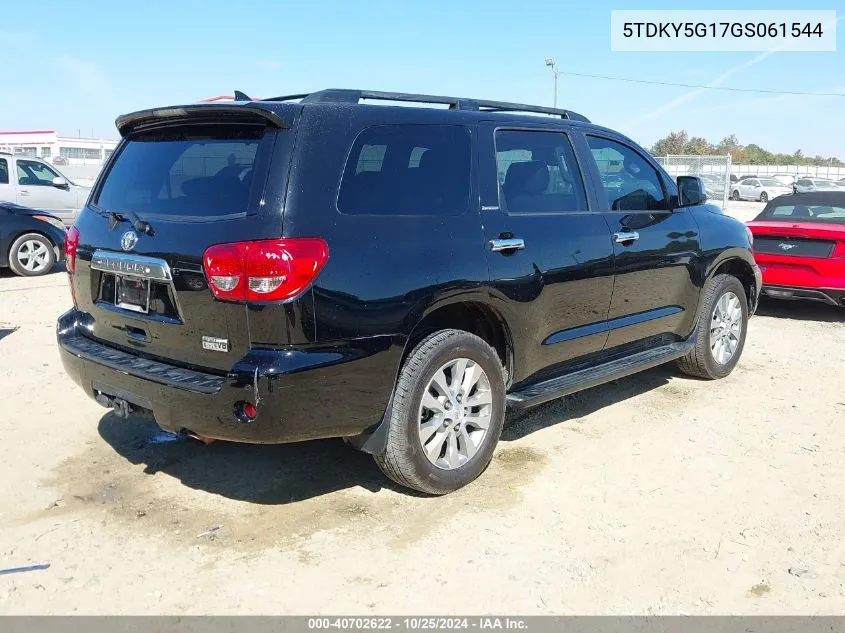 2016 Toyota Sequoia Limited 5.7L V8 VIN: 5TDKY5G17GS061544 Lot: 40702622