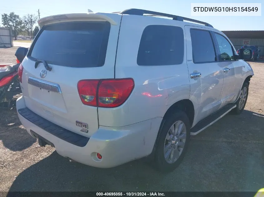 5TDDW5G10HS154549 2017 Toyota Sequoia Platinum