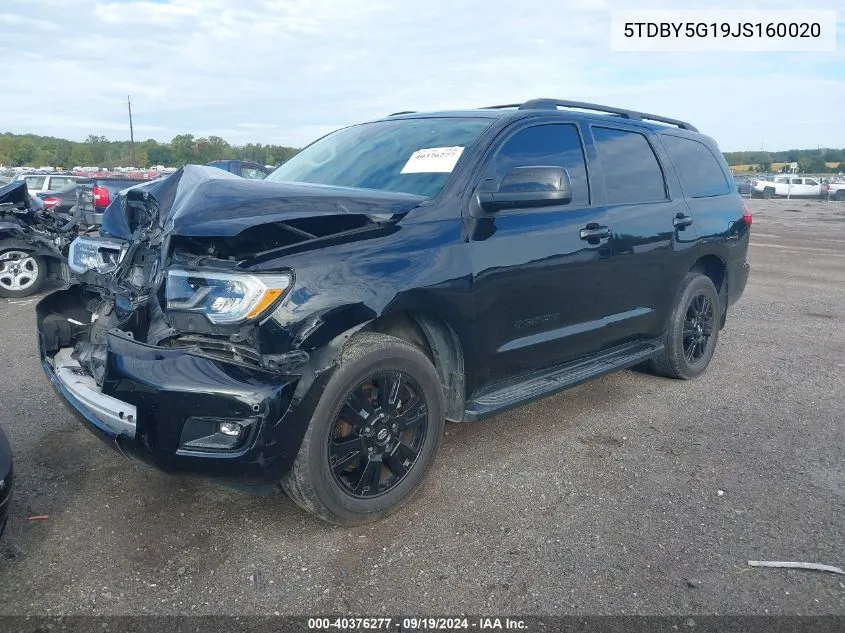 2018 Toyota Sequoia Trd Sport VIN: 5TDBY5G19JS160020 Lot: 40376277