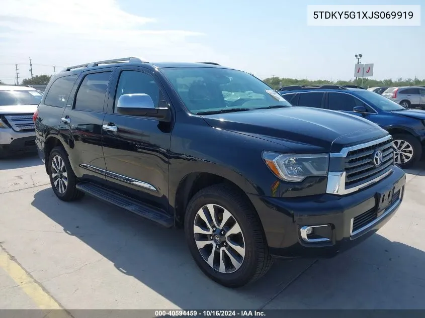 5TDKY5G1XJS069919 2018 Toyota Sequoia Limited