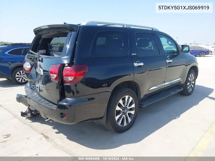 5TDKY5G1XJS069919 2018 Toyota Sequoia Limited