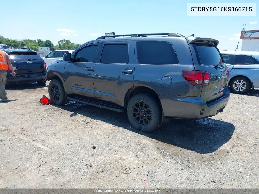 2019 Toyota Sequoia Trd Sport VIN: 5TDBY5G16KS166715 Lot: 39900327