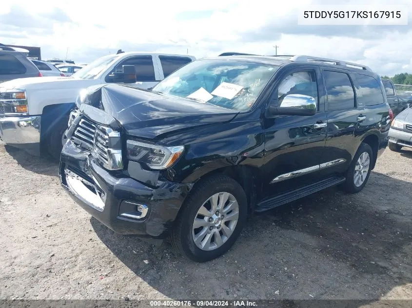 5TDDY5G17KS167915 2019 Toyota Sequoia Platinum