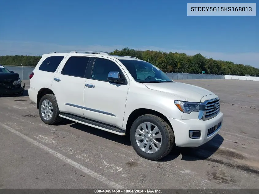 2019 Toyota Sequoia Platinum VIN: 5TDDY5G15KS168013 Lot: 40457450