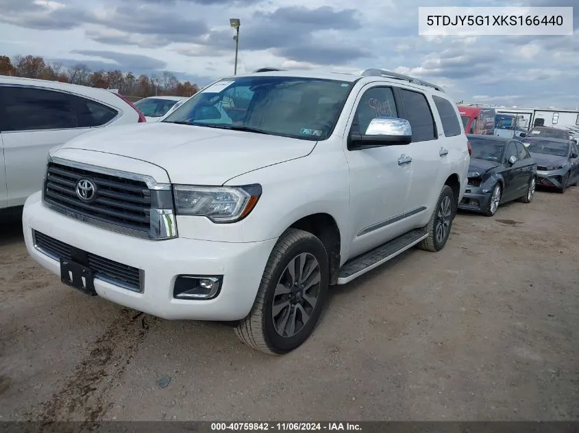 2019 Toyota Sequoia Limited VIN: 5TDJY5G1XKS166440 Lot: 40759842