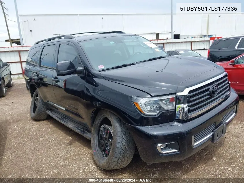 2020 Toyota Sequoia Trd Sport VIN: 5TDBY5G17LS177336 Lot: 40186448