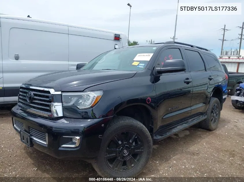 2020 Toyota Sequoia Trd Sport VIN: 5TDBY5G17LS177336 Lot: 40186448