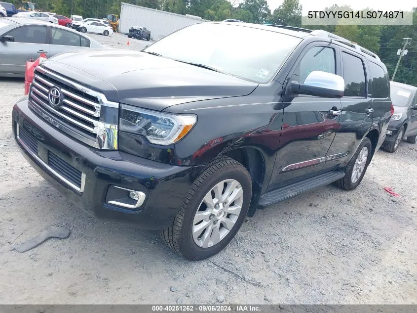 5TDYY5G14LS074871 2020 Toyota Sequoia Platinum