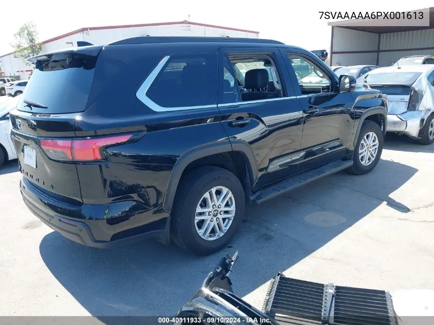 2023 Toyota Sequoia Sr5 VIN: 7SVAAAAA6PX001613 Lot: 40311933