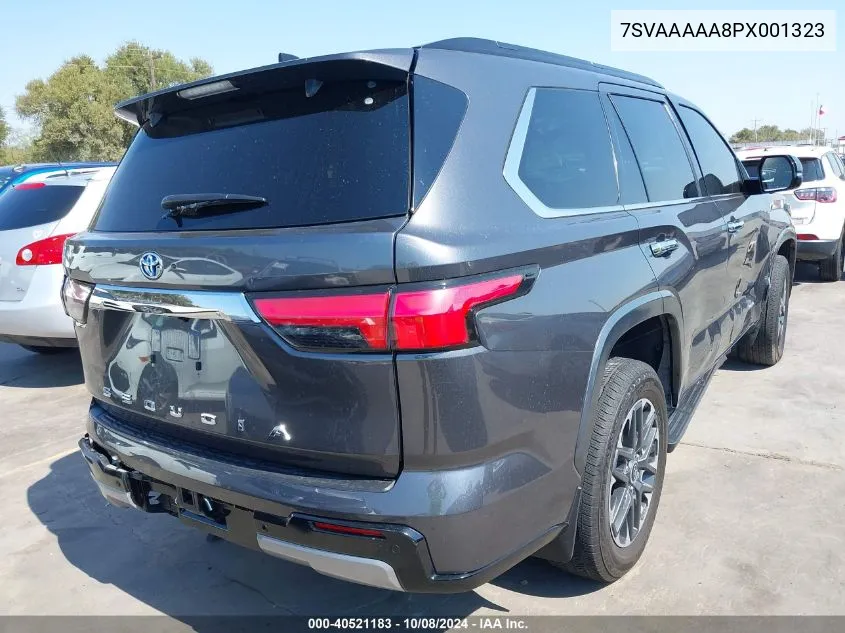 2023 Toyota Sequoia Limited VIN: 7SVAAAAA8PX001323 Lot: 40521183