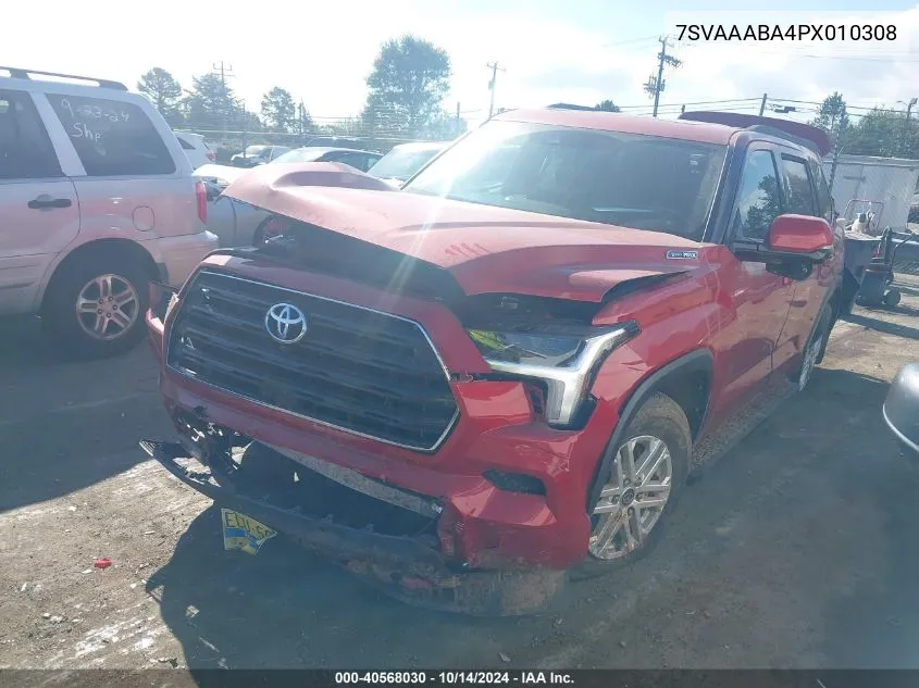 2023 Toyota Sequoia Sr5 VIN: 7SVAAABA4PX010308 Lot: 40568030