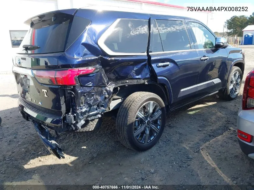 7SVAAABA4PX008252 2023 Toyota Sequoia Capstone