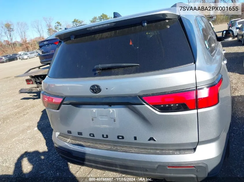 2023 Toyota Sequoia Sr5 VIN: 7SVAAABA2PX001655 Lot: 40768687