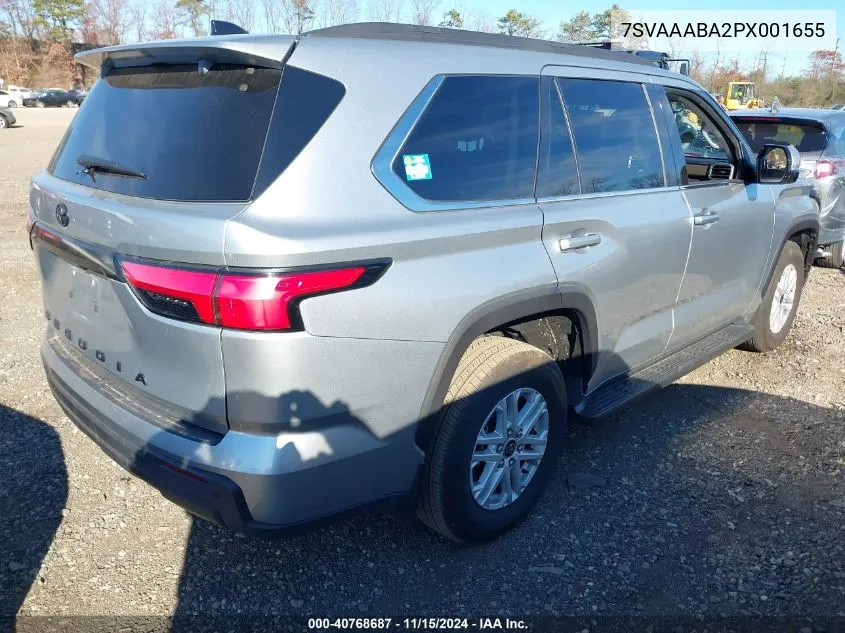 2023 Toyota Sequoia Sr5 VIN: 7SVAAABA2PX001655 Lot: 40768687