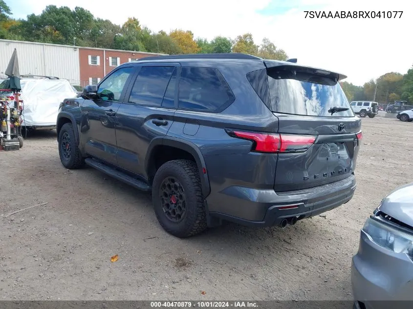 7SVAAABA8RX041077 2024 Toyota Sequoia Trd Pro