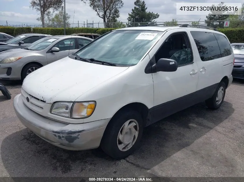 1998 Toyota Sienna Xle VIN: 4T3ZF13C0WU056316 Lot: 39278334