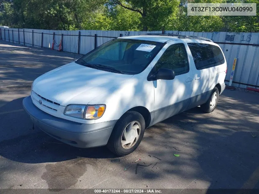 1998 Toyota Sienna Le VIN: 4T3ZF13C0WU040990 Lot: 40173244