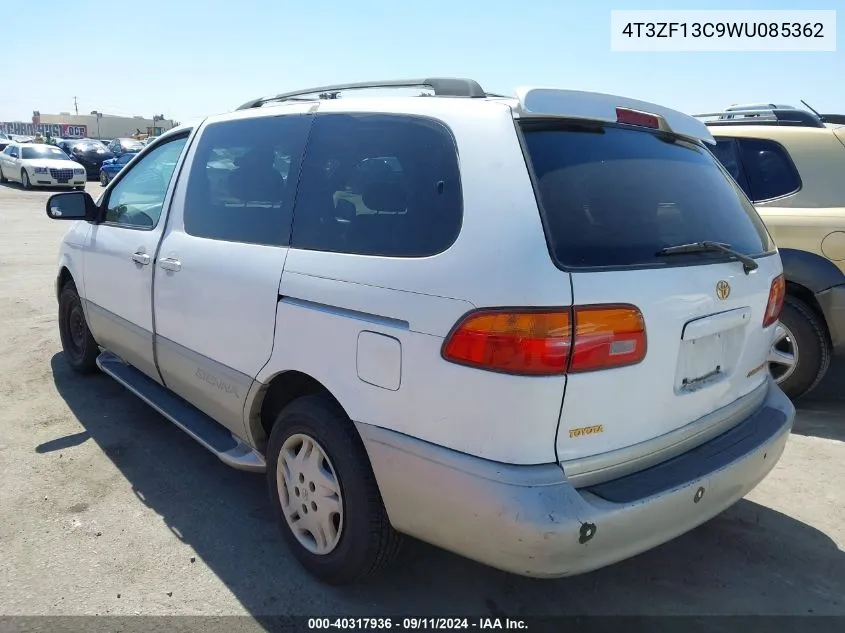 1998 Toyota Sienna Xle VIN: 4T3ZF13C9WU085362 Lot: 40317936