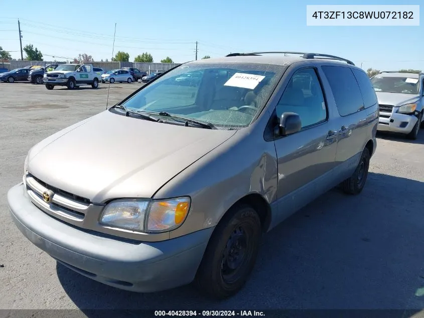 1998 Toyota Sienna Le VIN: 4T3ZF13C8WU072182 Lot: 40428394