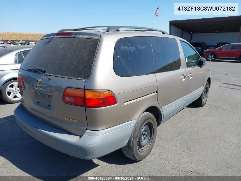 1998 Toyota Sienna Le VIN: 4T3ZF13C8WU072182 Lot: 40428394