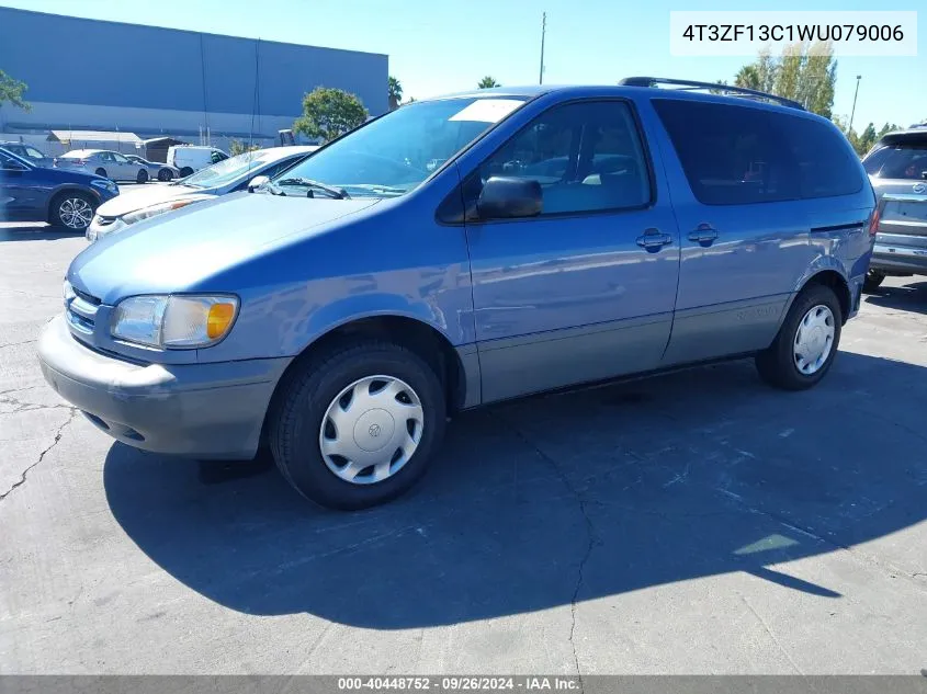 1998 Toyota Sienna Le VIN: 4T3ZF13C1WU079006 Lot: 40448752