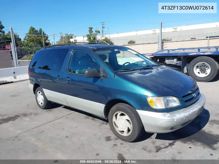 1998 Toyota Sienna Xle VIN: 4T3ZF13C0WU072614 Lot: 40453046