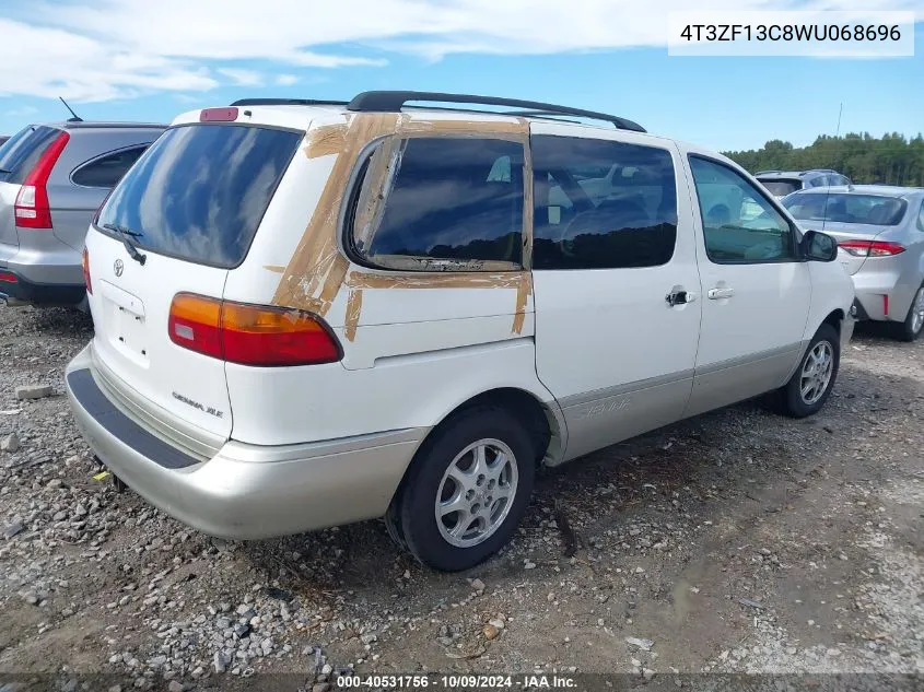 1998 Toyota Sienna Xle VIN: 4T3ZF13C8WU068696 Lot: 40531756