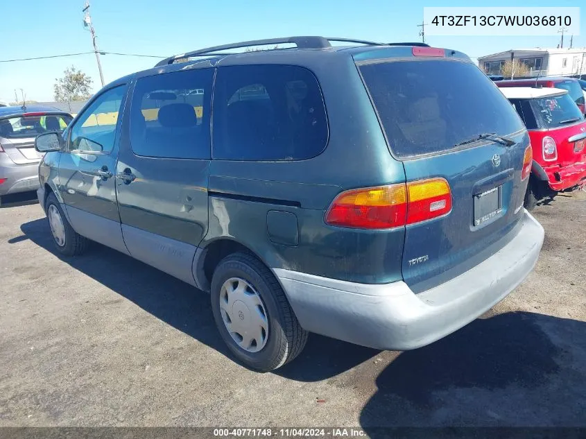 1998 Toyota Sienna Le VIN: 4T3ZF13C7WU036810 Lot: 40771748