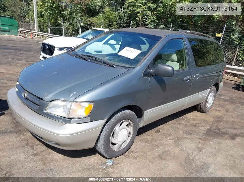 1999 Toyota Sienna Xle VIN: 4T3ZF13CXXU113154 Lot: 40324273