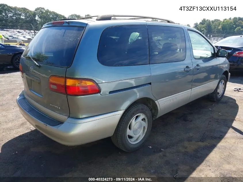 1999 Toyota Sienna Xle VIN: 4T3ZF13CXXU113154 Lot: 40324273