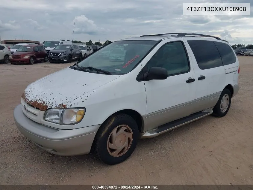 1999 Toyota Sienna Xle VIN: 4T3ZF13CXXU108908 Lot: 40394072