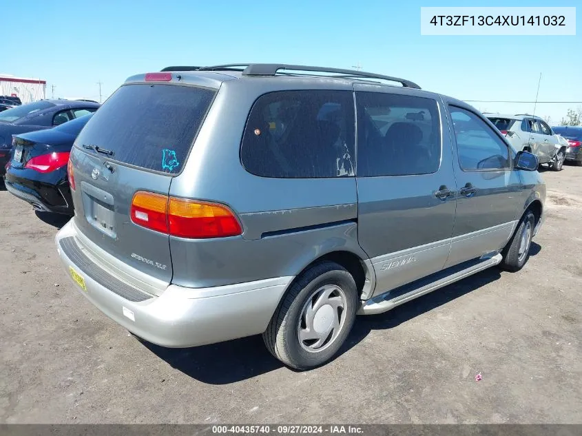 1999 Toyota Sienna Xle VIN: 4T3ZF13C4XU141032 Lot: 40435740