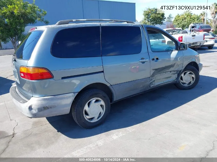 1999 Toyota Sienna Le VIN: 4T3ZF13C9XU129541 Lot: 40524806