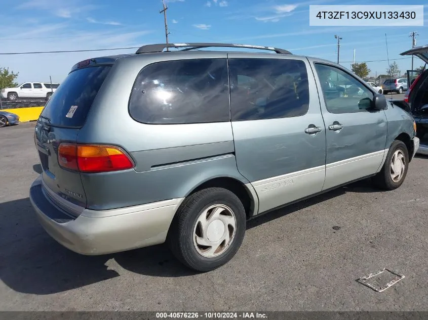 1999 Toyota Sienna Xle VIN: 4T3ZF13C9XU133430 Lot: 40576226