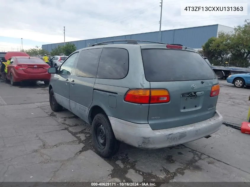 1999 Toyota Sienna Le VIN: 4T3ZF13CXXU131363 Lot: 40629171