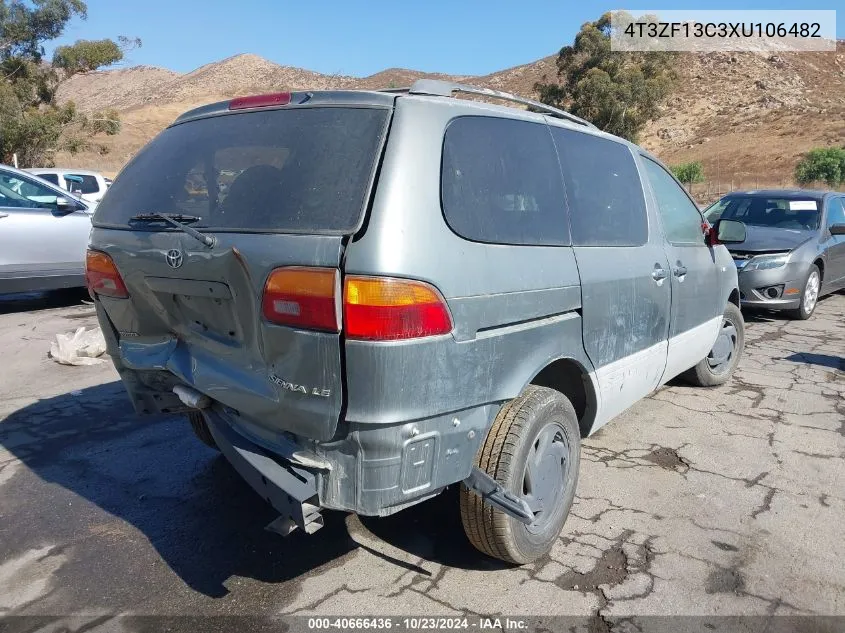 1999 Toyota Sienna Le VIN: 4T3ZF13C3XU106482 Lot: 40666436