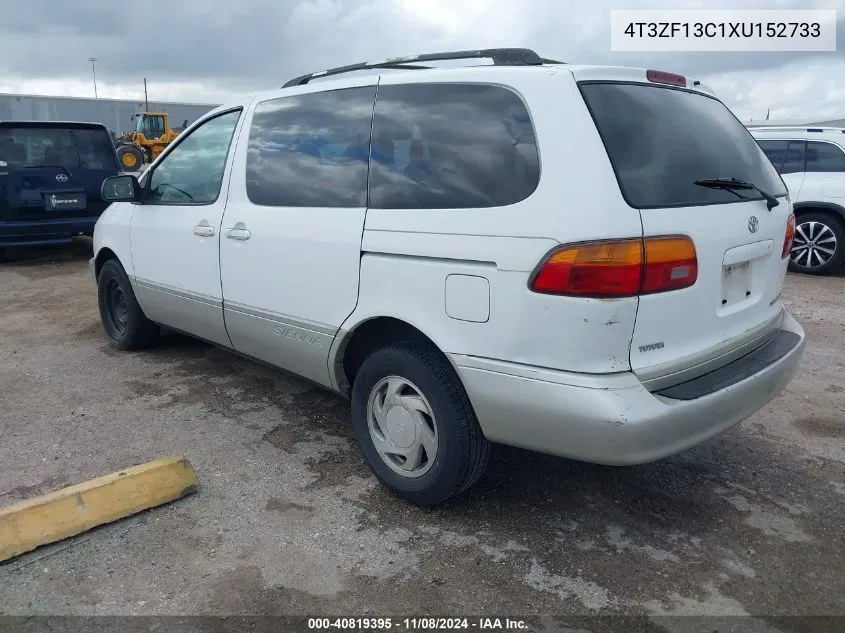 1999 Toyota Sienna Xle VIN: 4T3ZF13C1XU152733 Lot: 40819395