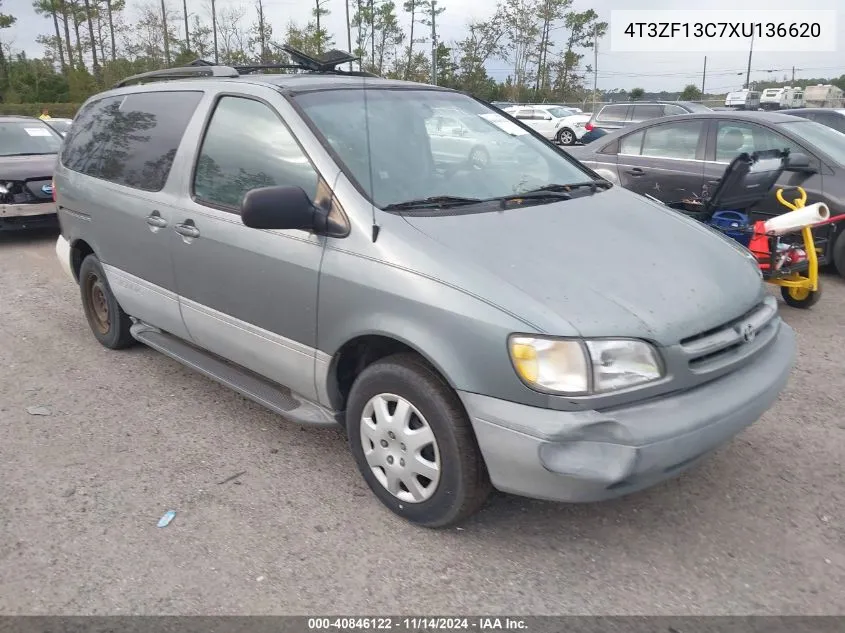 1999 Toyota Sienna Le VIN: 4T3ZF13C7XU136620 Lot: 40846122