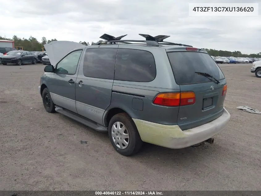 1999 Toyota Sienna Le VIN: 4T3ZF13C7XU136620 Lot: 40846122