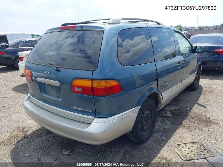 2000 Toyota Sienna Le/Xle VIN: 4T3ZF13C6YU297820 Lot: 12050855